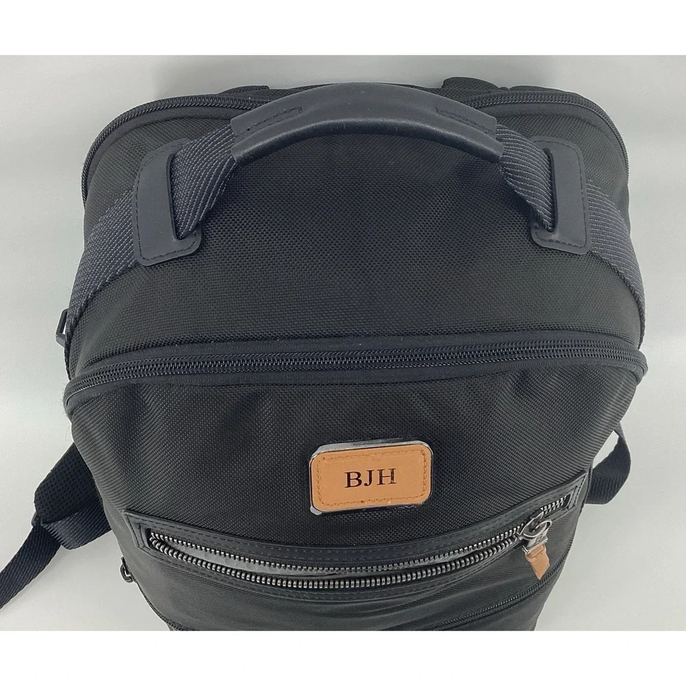 Tumi alpha bravo Cannon Nylon Laptop Backpack black One Zipper Not Working